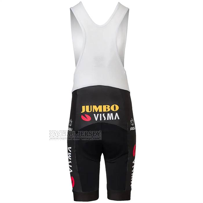 2022 Cycling Jersey Jumbo Visma Red White Blue Short Sleeve And Bib Short